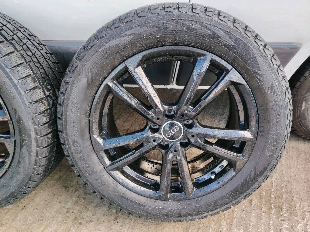 18" VW Tiguan / Audj A3 black alloys with tyres - Image 2