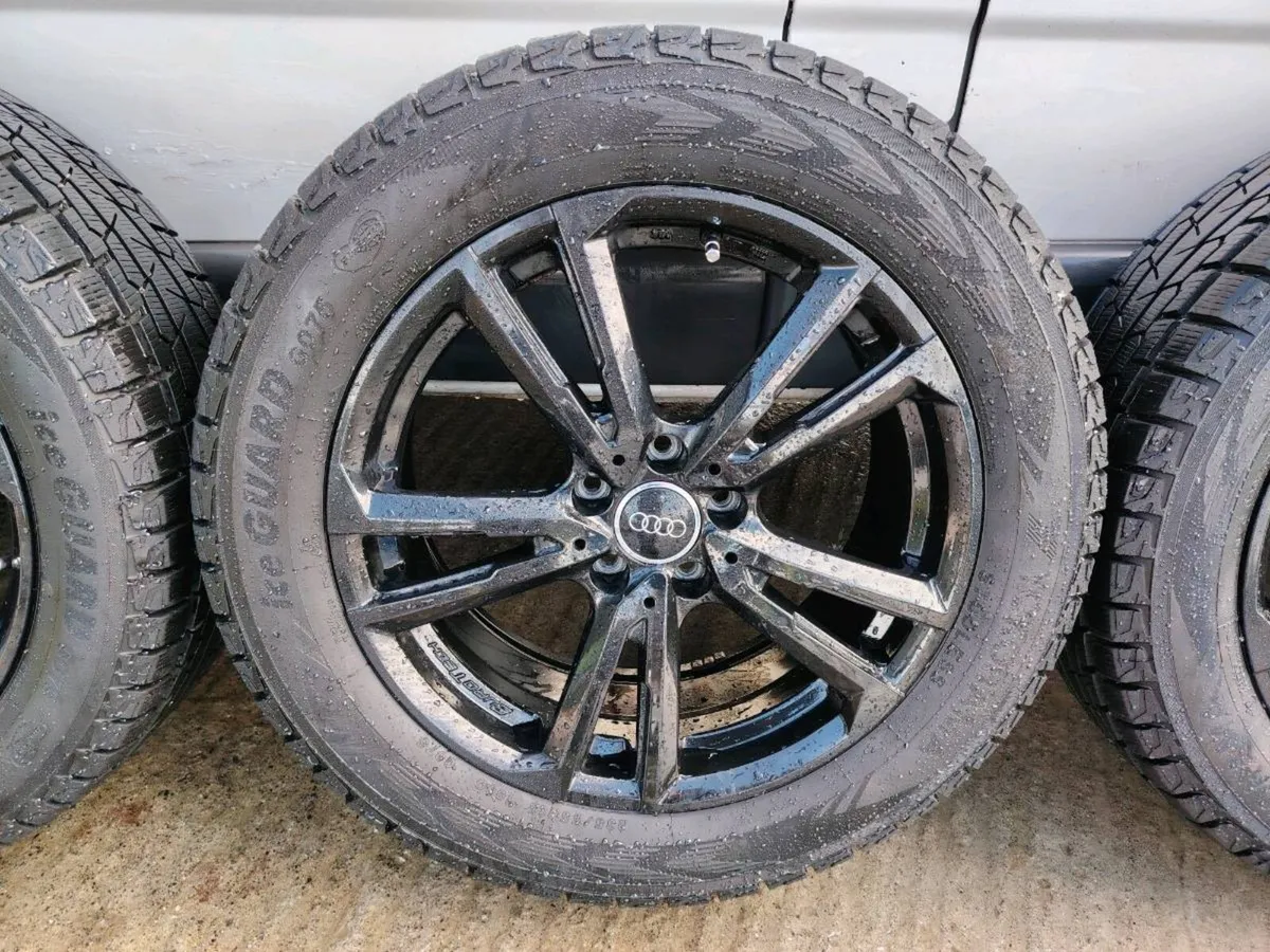 18" VW Tiguan / Audj A3 black alloys with tyres - Image 4