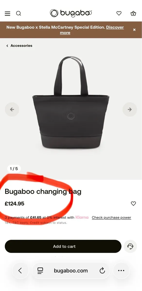 Bugaboo changing bag in Swords - Image 3