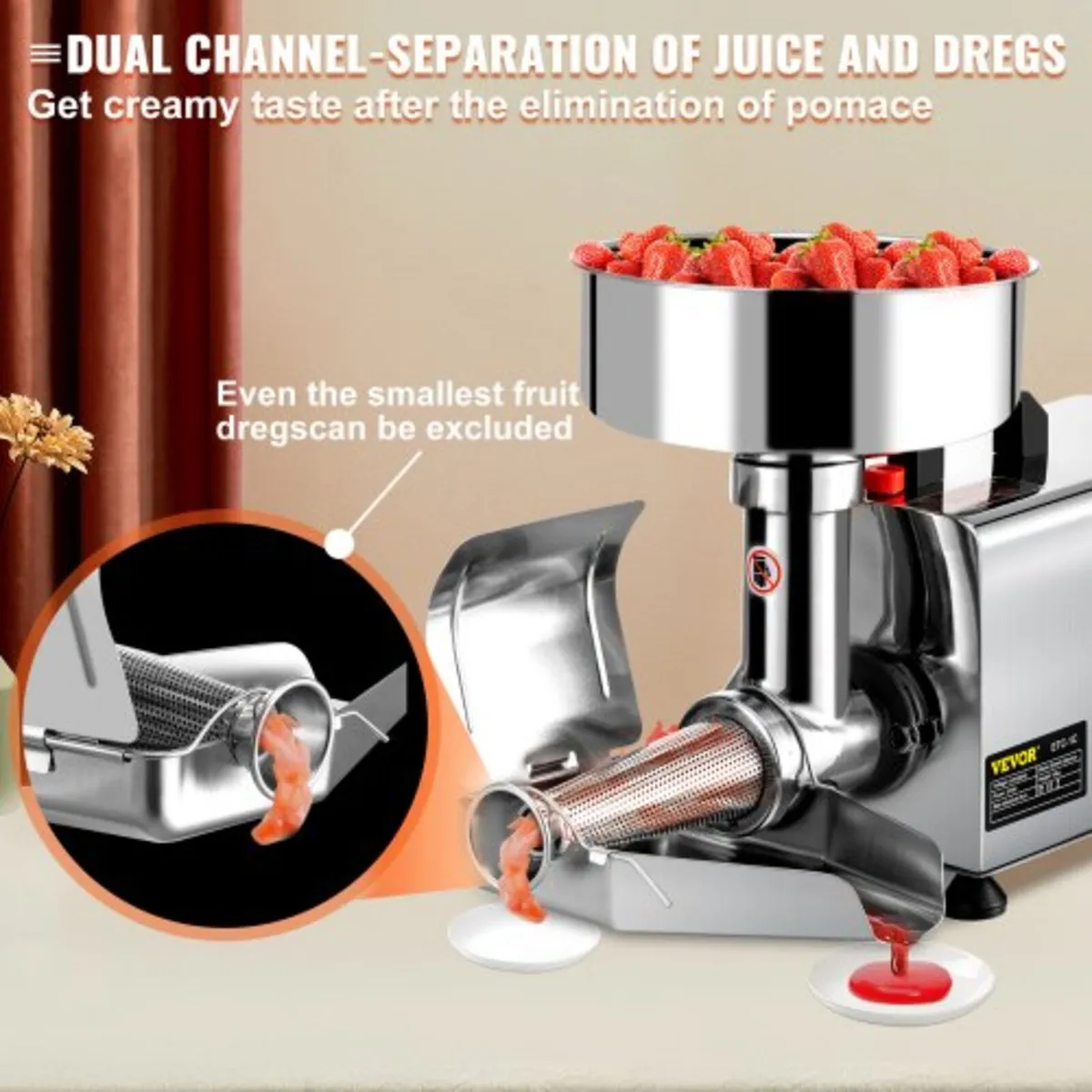 Electric Tomato Strainer 370W Tomato Milling Machi - Image 2