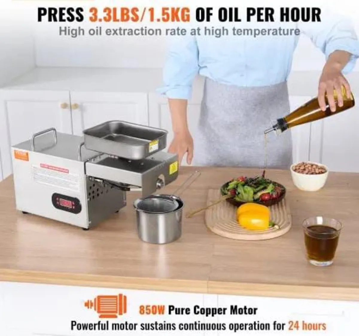 Electric Grain Mill Grinder, 3000W Spice Grinders, - Image 3