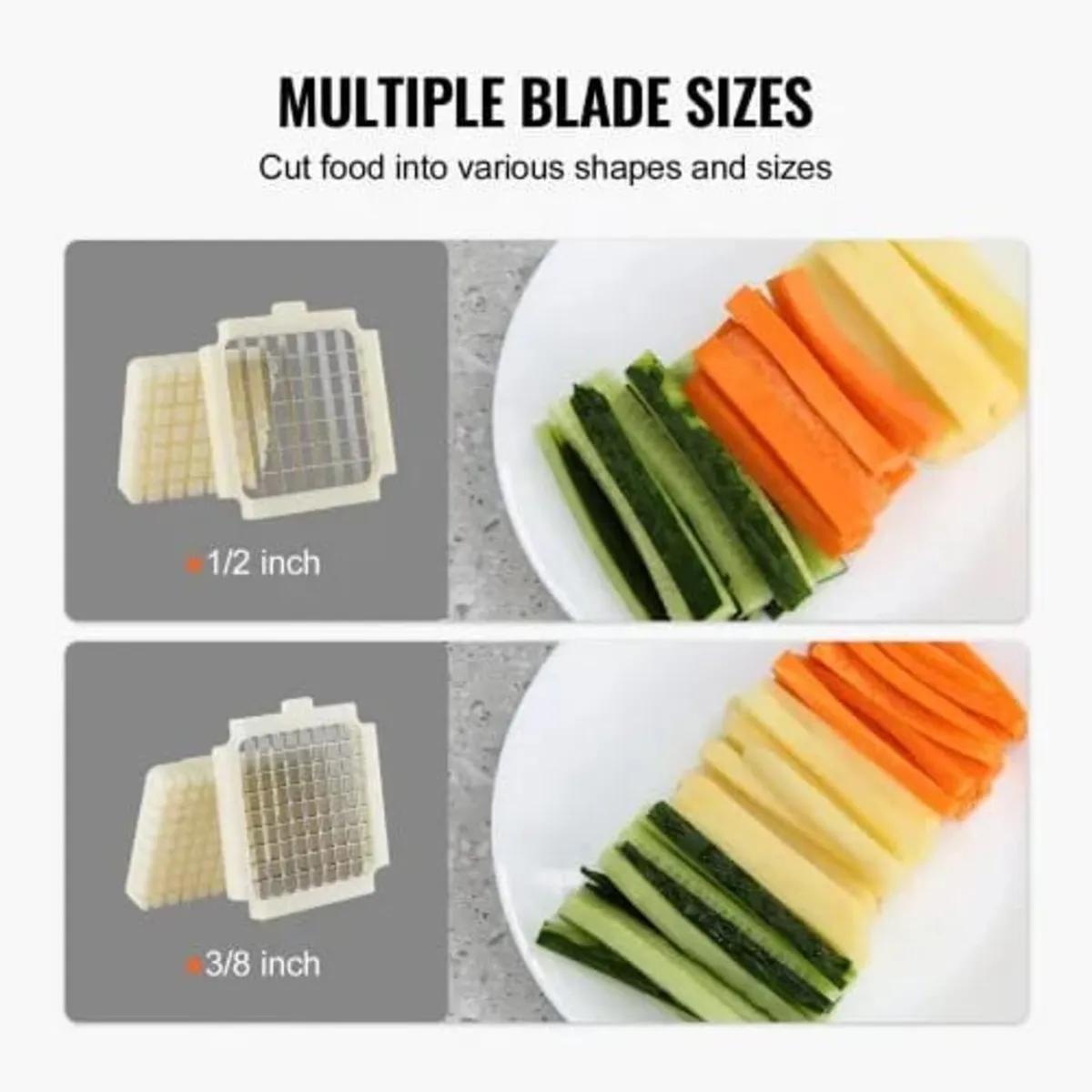 Electric French Fry Cutter, Potato Slicer with 1/2 - Image 3