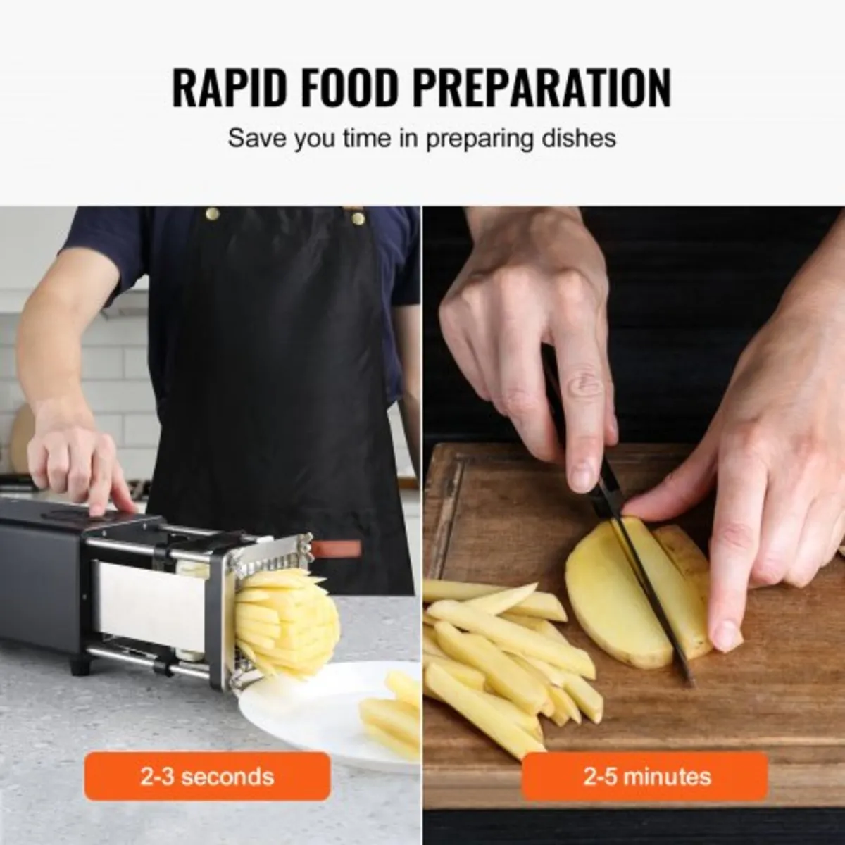 Electric French Fry Cutter, Potato Slicer with 1/2 - Image 4
