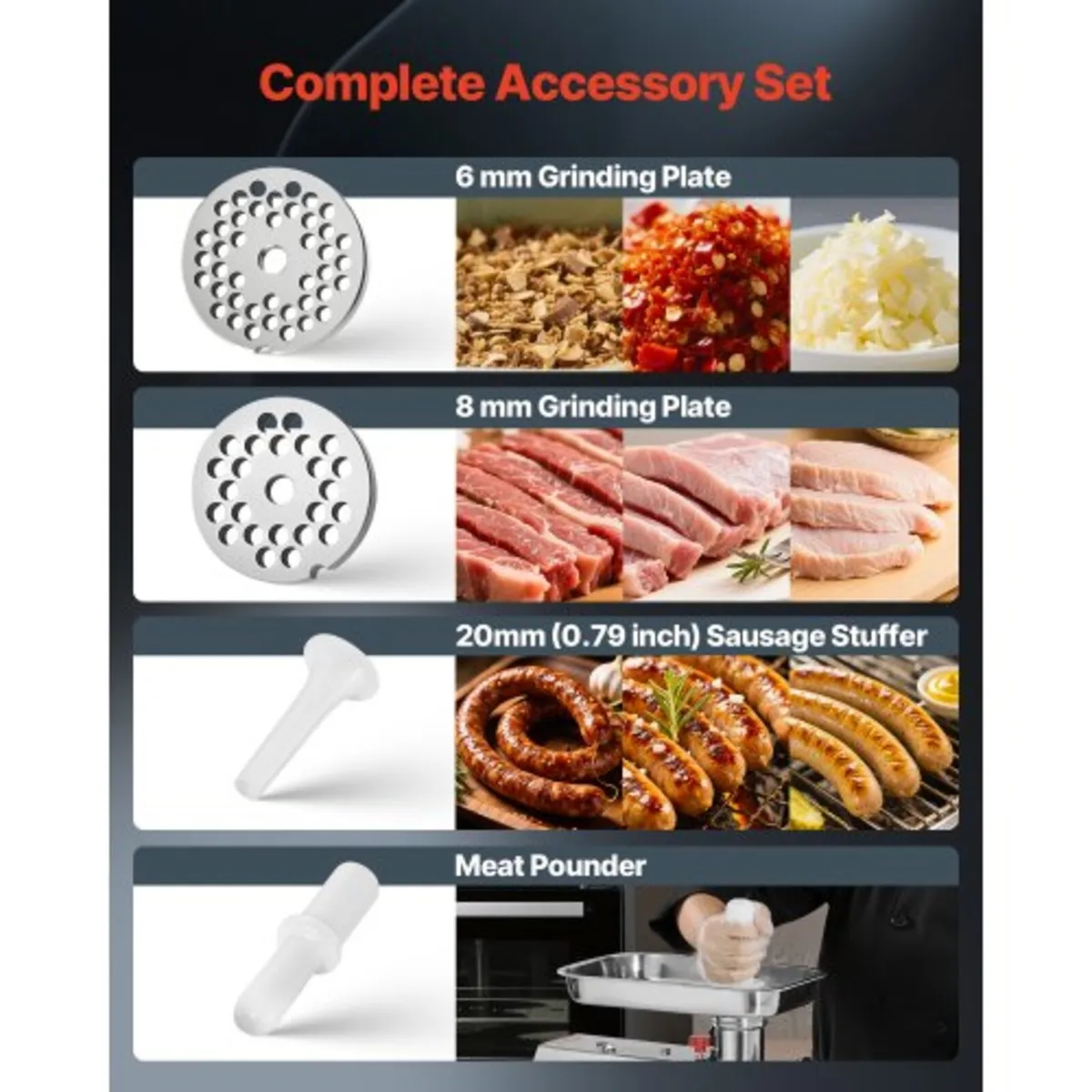 Commercial Electric Meat Grinder, 3.2 kg/min Capac - Image 4