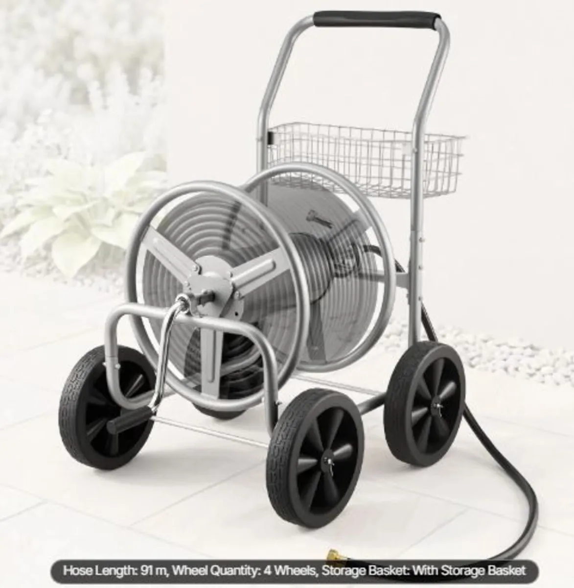 Hose Reel Cart, Hold Up to 91.44 m of 1.59 cm Hos - Image 4