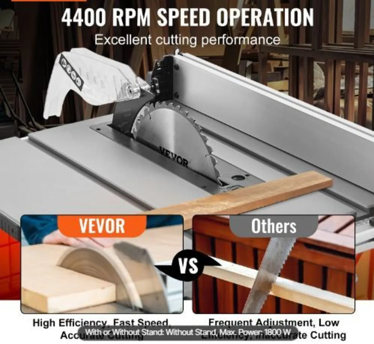 1800 W Table Saw Electric Cutting Machine - Image 3