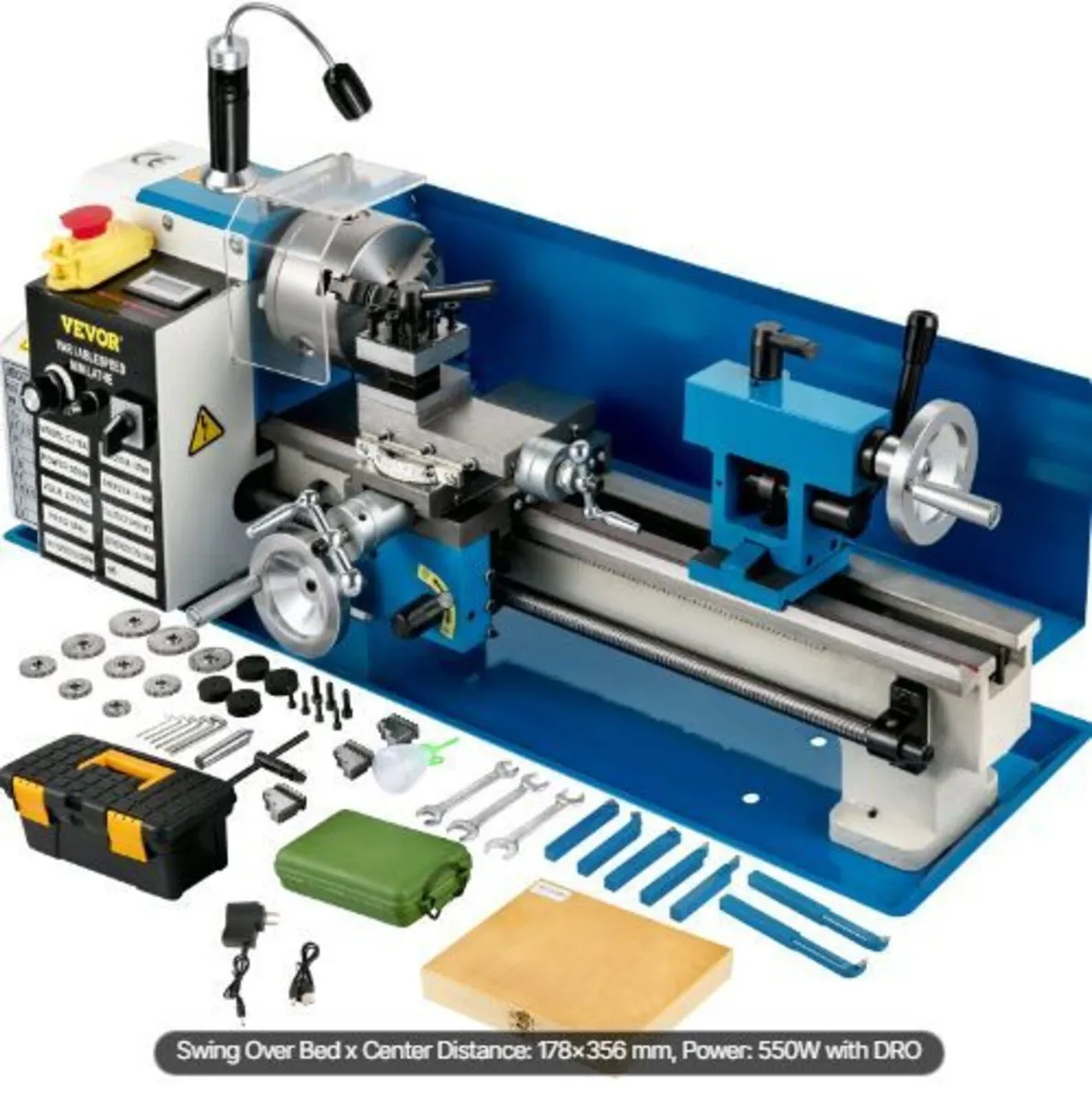 Mini Metal Lathe, 180 x 350 mm - Image 3