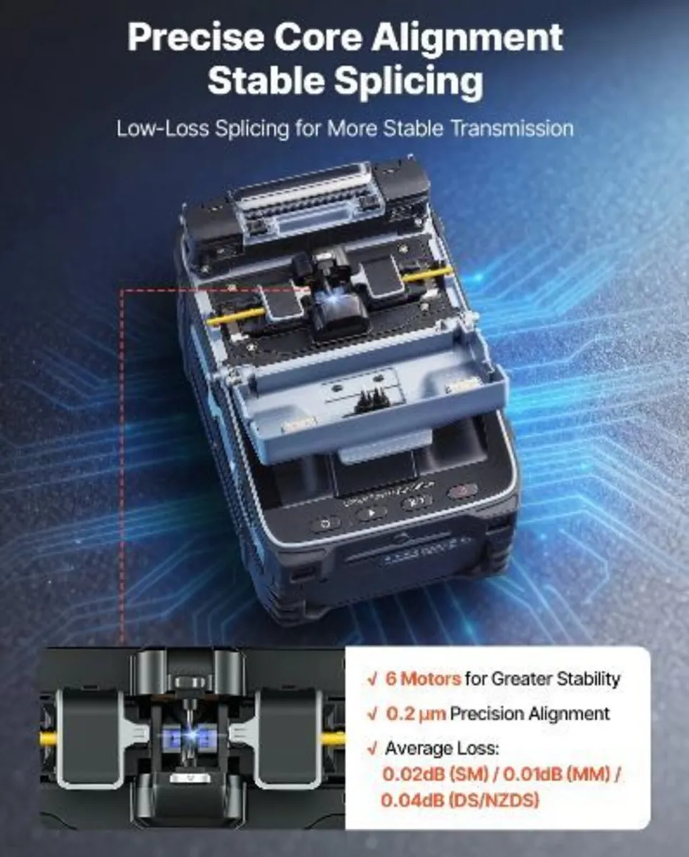 Fiber Fusion Splicer 6 Motors - Image 2