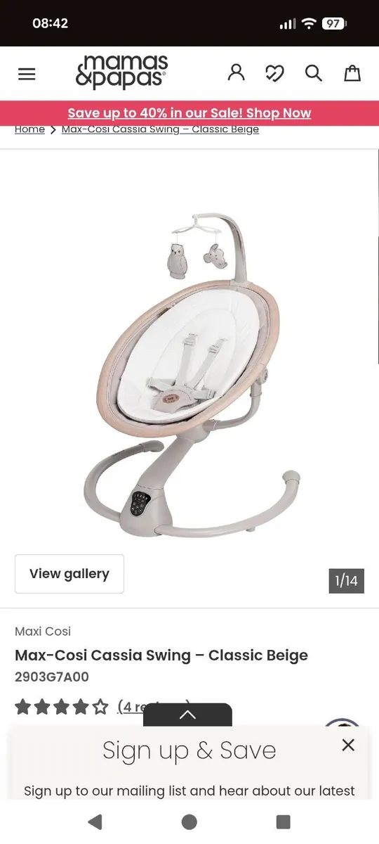 Max-Cosi Baby swing chair - Image 1