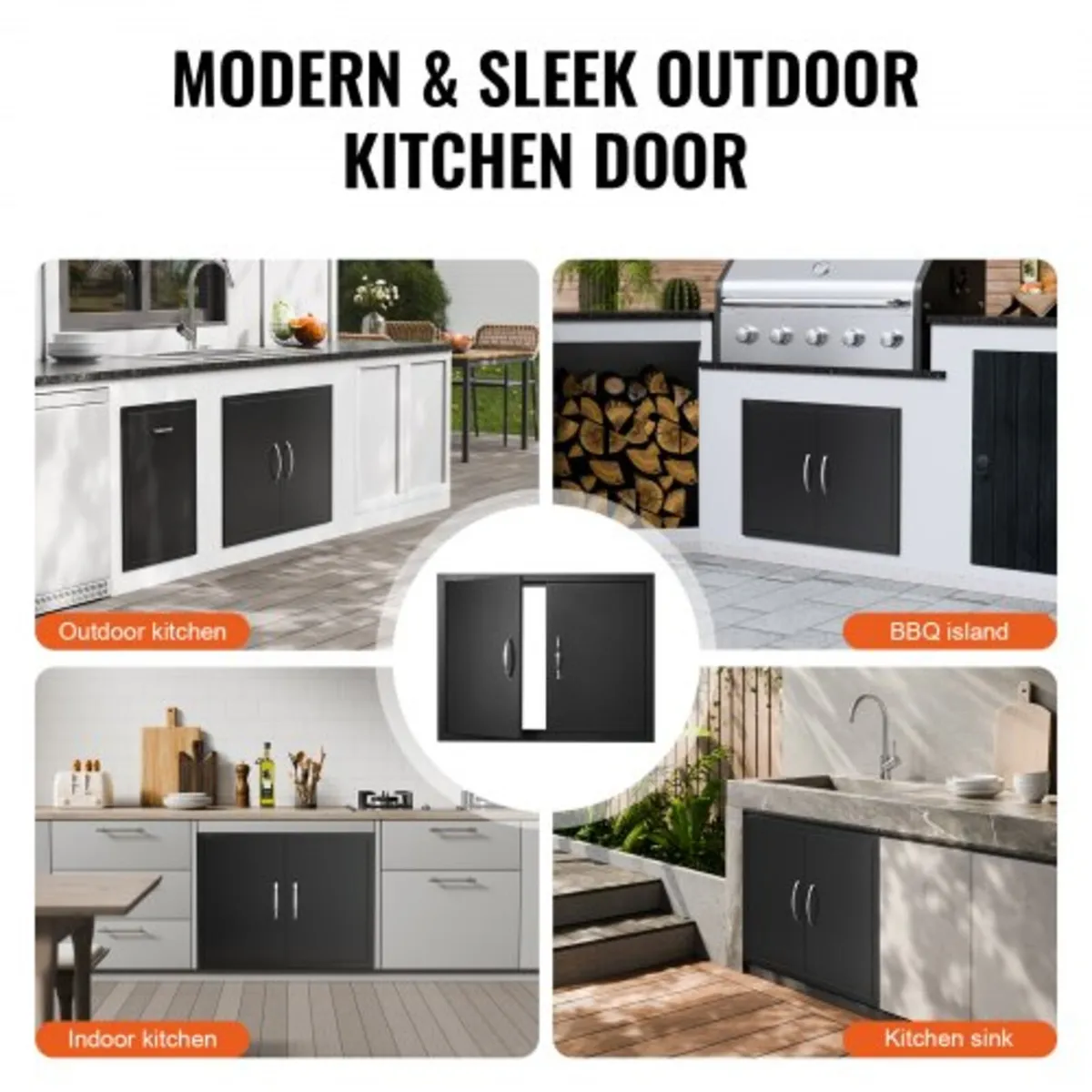 Door, 788x610 mm Double Outdoor Kitchen Door, Cold - Image 3