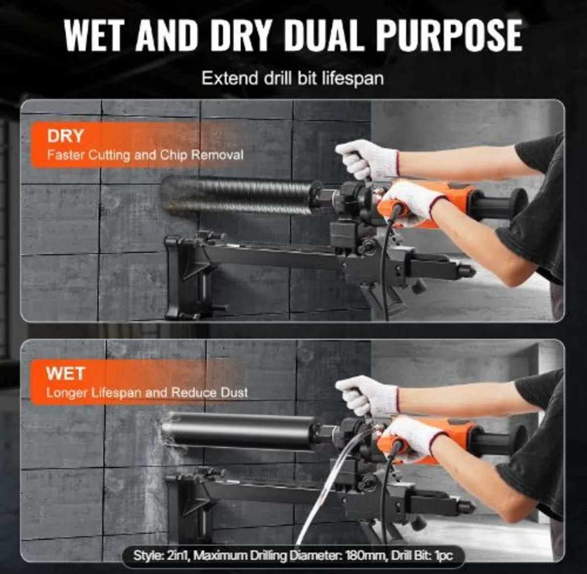 Core Drill Machine 2.03-18 cm Dia 2600W - Image 4