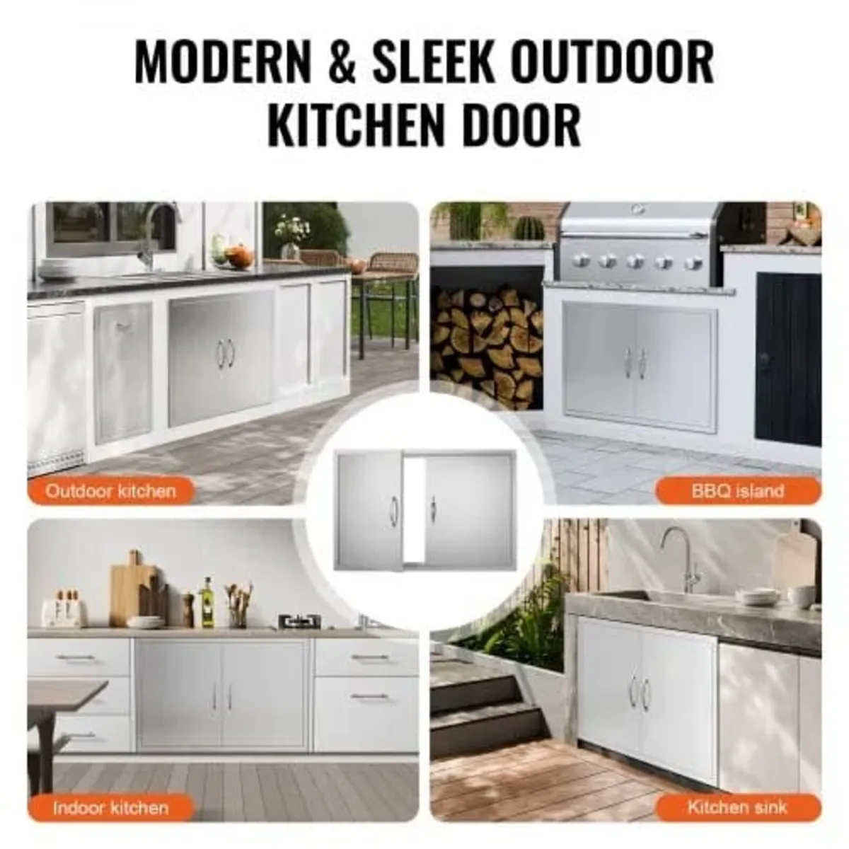 BBQ Access Door, 990x660 mm Double Outdoor Kitchen - Image 4