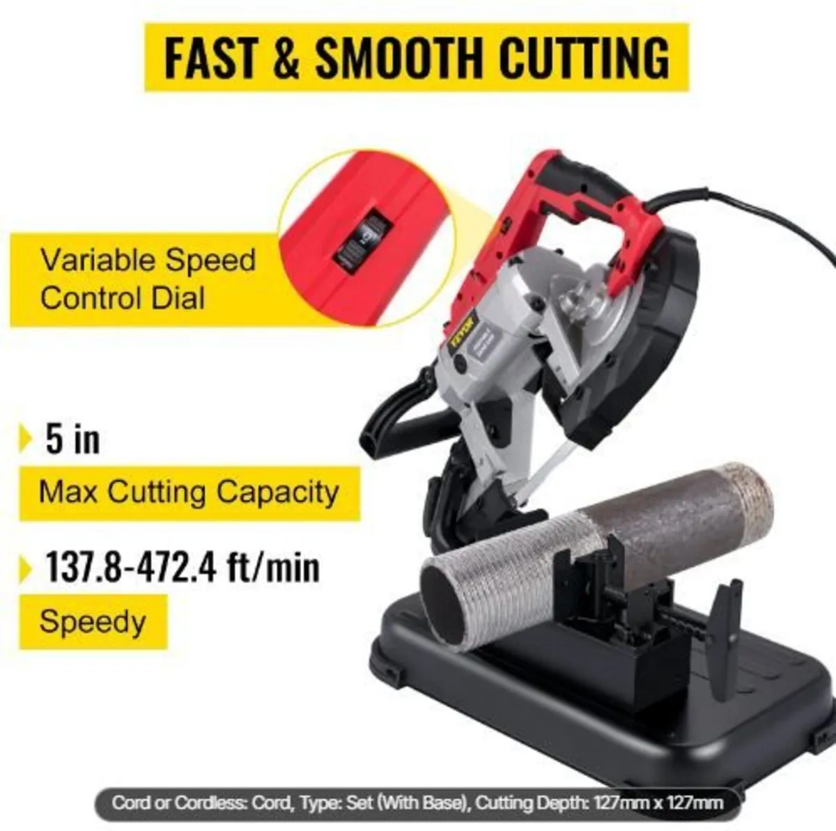 Portable Band Saw, 127 mm x 127 mm Cutting - Image 2