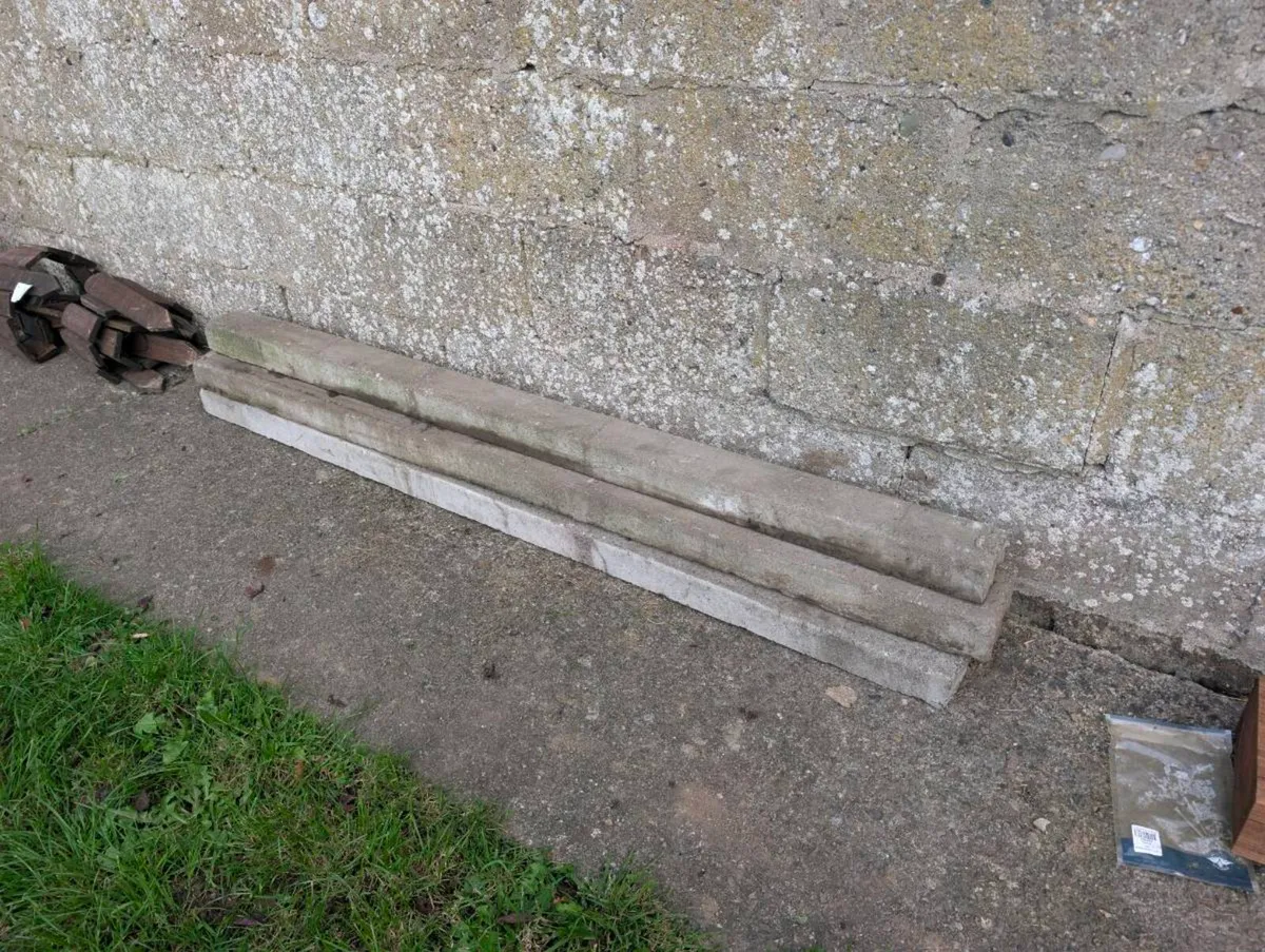 Free: 3x Reinforced Concrete Lintels (approx. 5.5f - Image 3