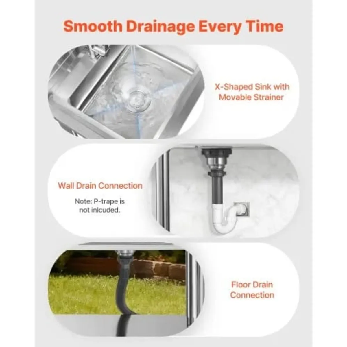 Utility Sink, Free Standing Single Bowl Commercial - Image 4