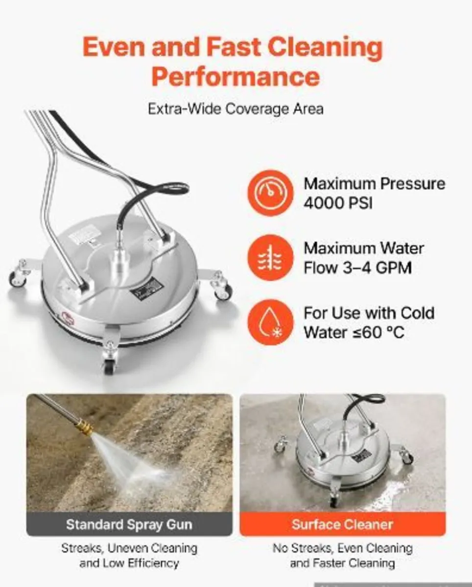 41.9 cm Pressure Washer Surface Cleaner - Image 1
