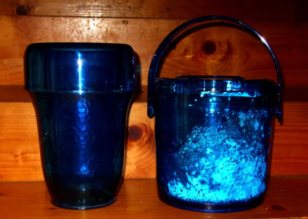 Pristine Vintage Blue Ice Bucket Trilogy Set - Image 3