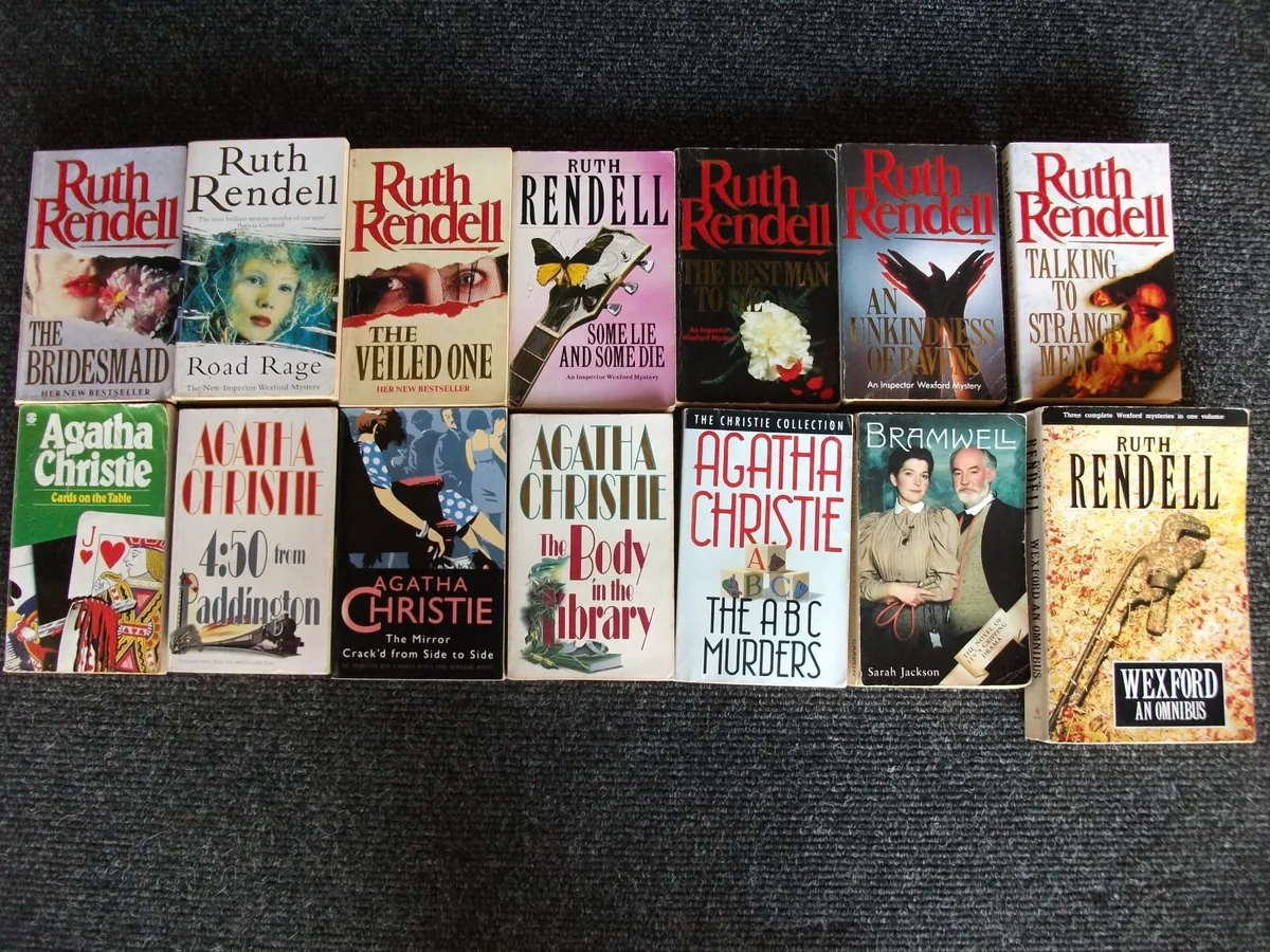 Agatha Christie & Ruth Rendell Books & More - Image 1