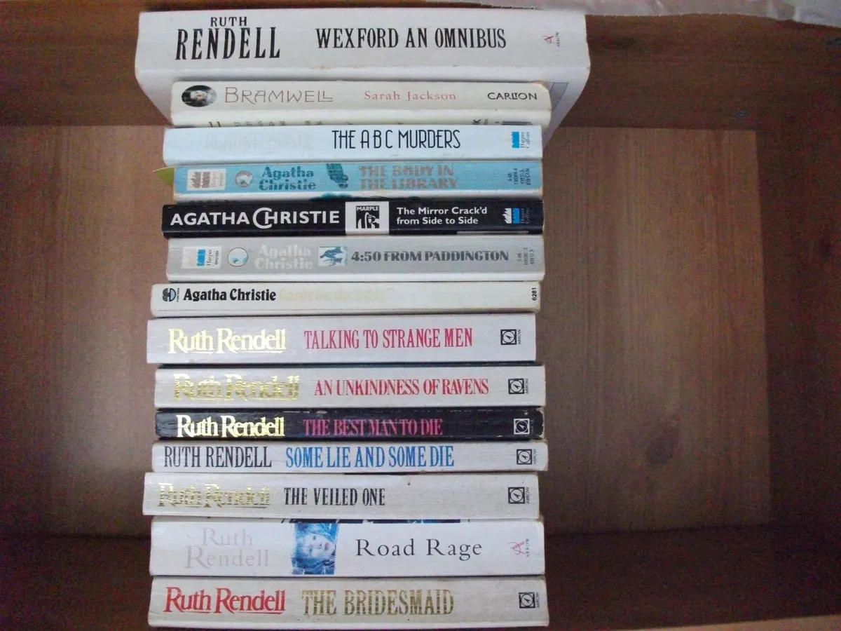 Agatha Christie & Ruth Rendell Books & More - Image 4