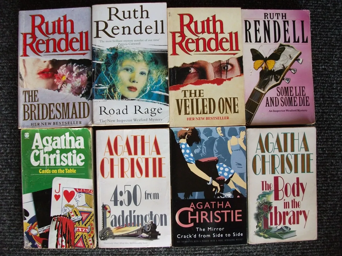 Agatha Christie & Ruth Rendell Books & More - Image 2