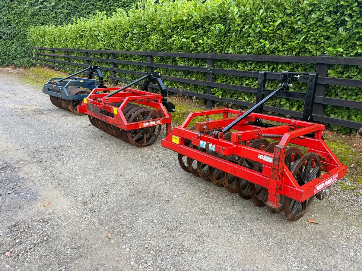 Farmforce 1.5m front furrow press - Image 1