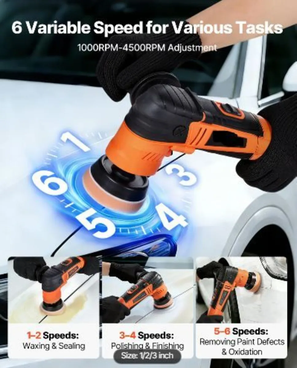 Car Buffer Polisher, 30/50/76 mm - Image 4