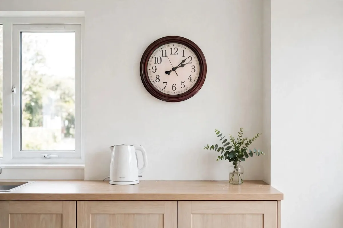 Vintage Style Wall Clock For Sale - Image 2