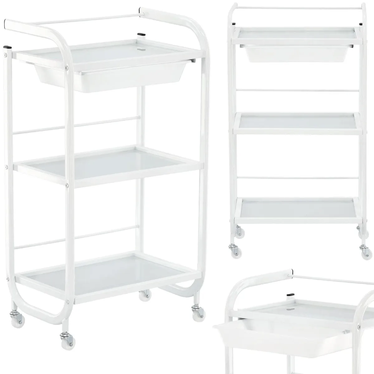 GP nurse station, Beauty spa trolley helper shelf - Image 3