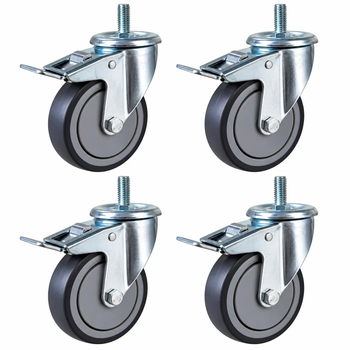 Brand New- Set of 4 Swivel Caster Wheels - Image 1