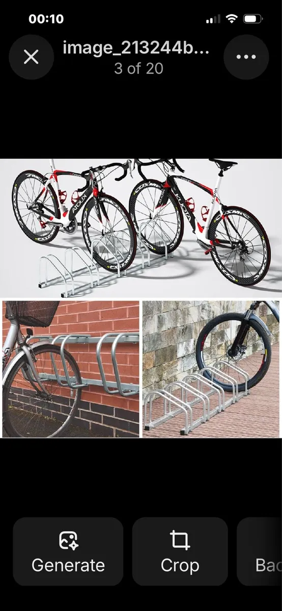 5 Bicycle Parking Stand Steel Pipe Bike Rack - Image 2