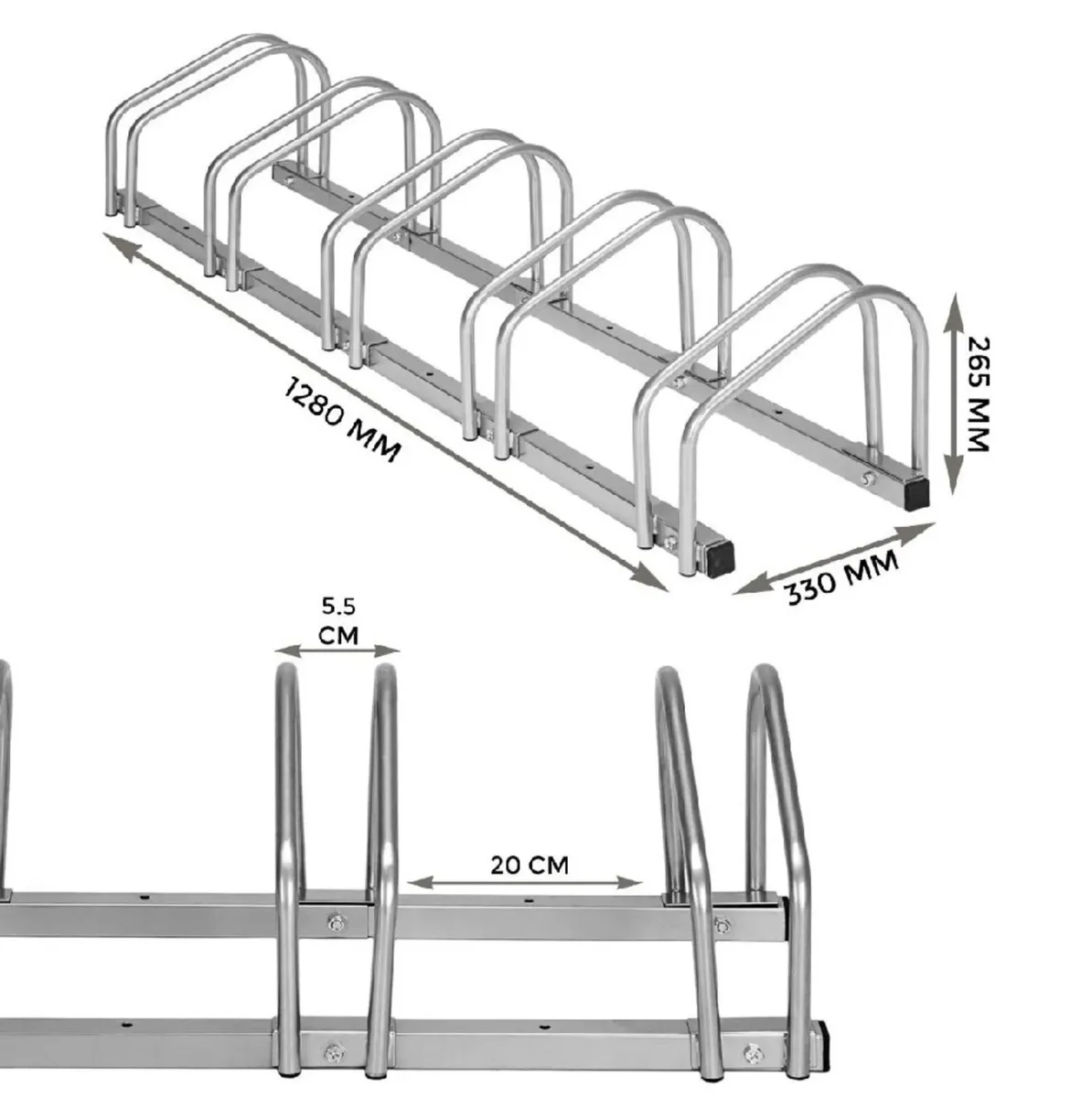 5 Bike Parking Rack Bicycle Stand NEW - Image 4