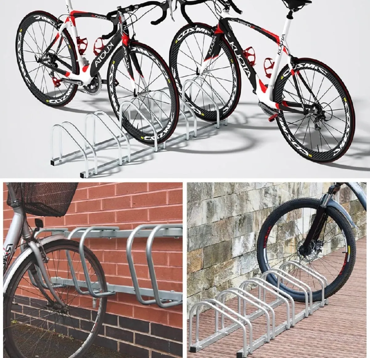 5 Bike Parking Rack Bicycle Stand NEW - Image 1