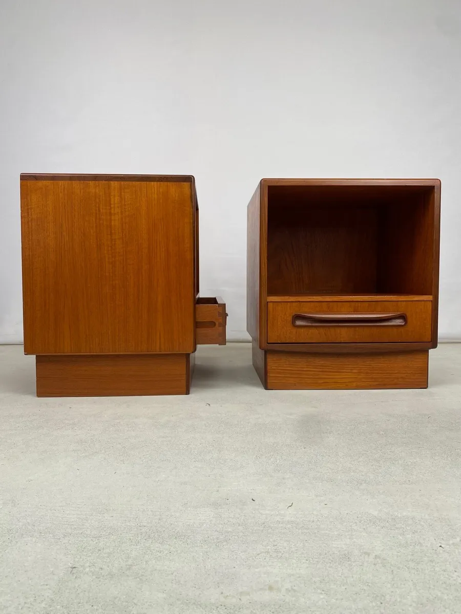 Rare Pair of G Plan Mid Century Bedside Cabinets - Image 4