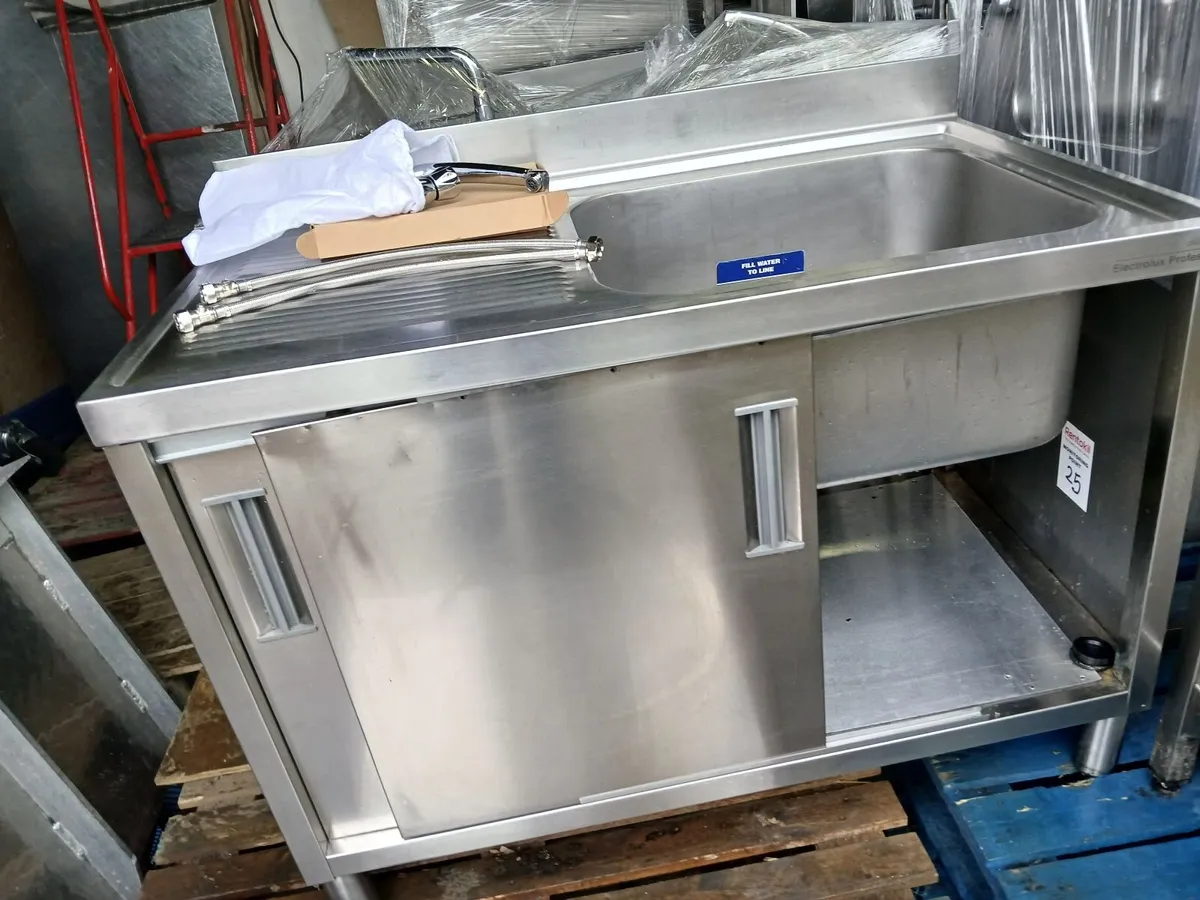 Butchers / bakers staneless steel sink unit new - Image 2