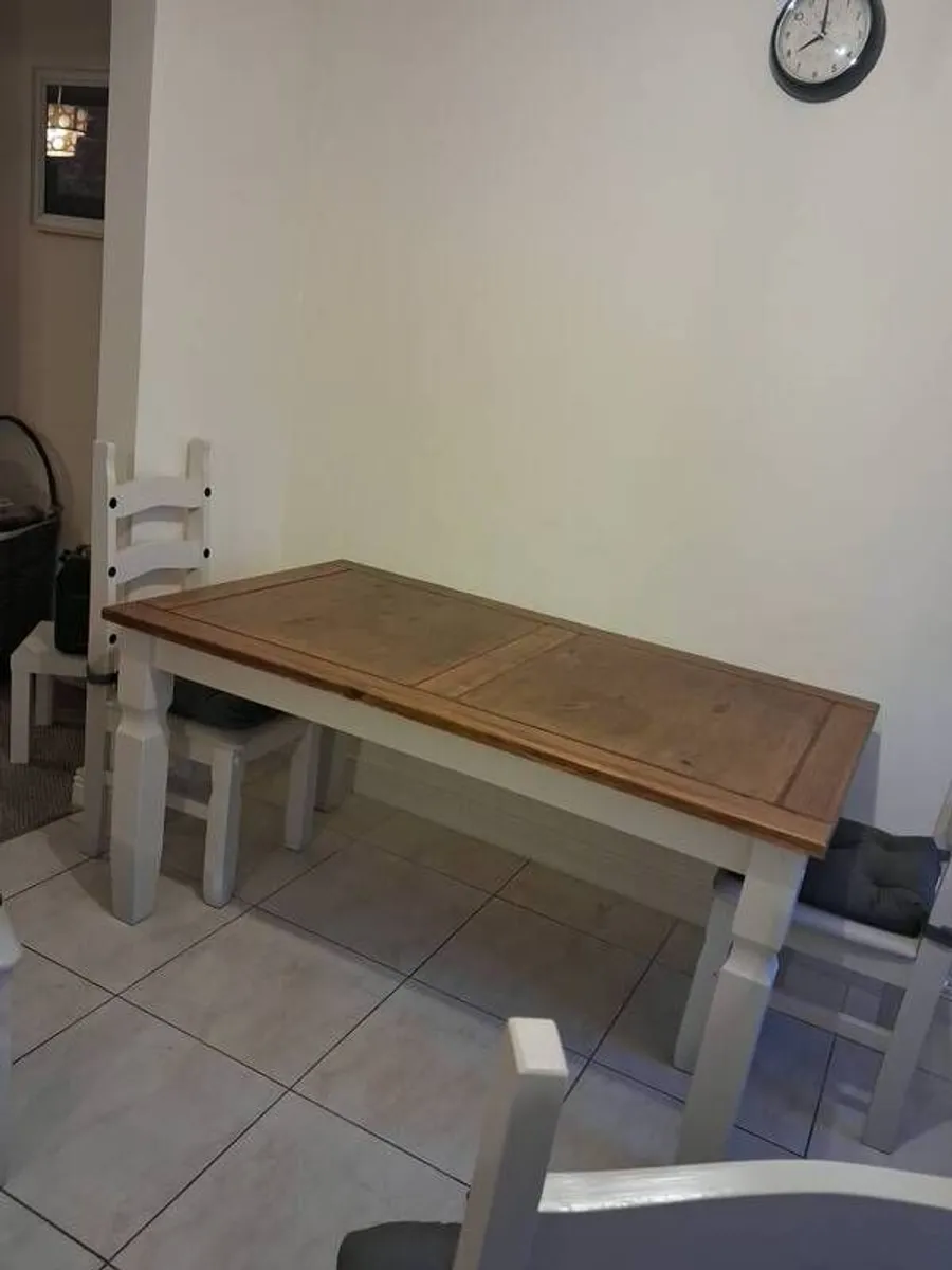PRICE DROP - Dining Table and 4 chairs 5ft x 3ft - Image 4