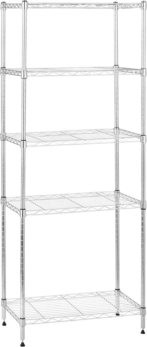 4-Shelf Storage Unit with Height Adjustable - Image 1