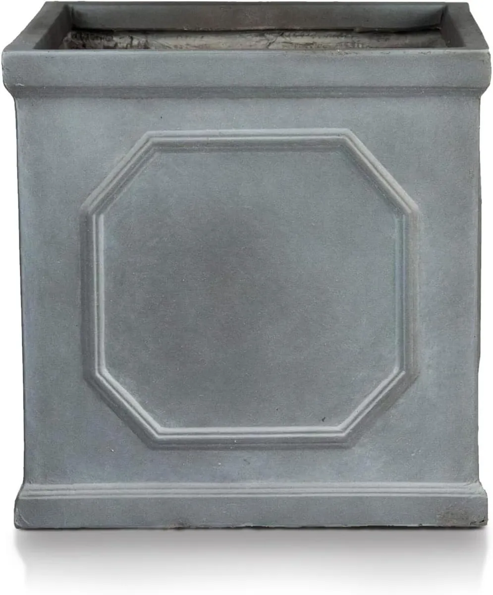 Large Plant Pots Square Planter Reinforced Stone - Image 3