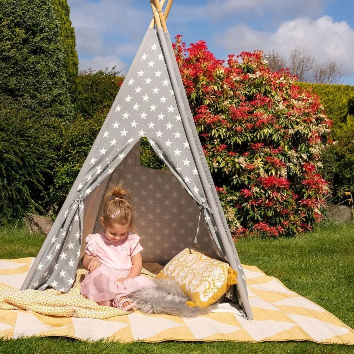 Habitat Ochre Geometric Modern Weather Resistant - Image 1