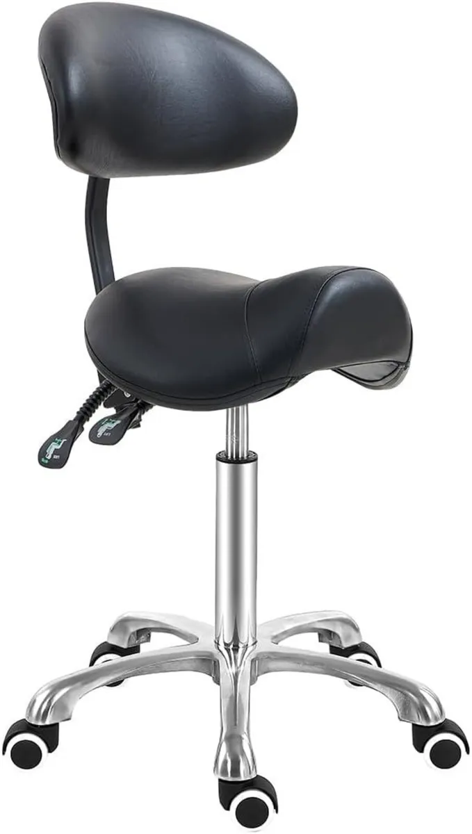 Stool Chair with Back Support Ergonomic - Image 1
