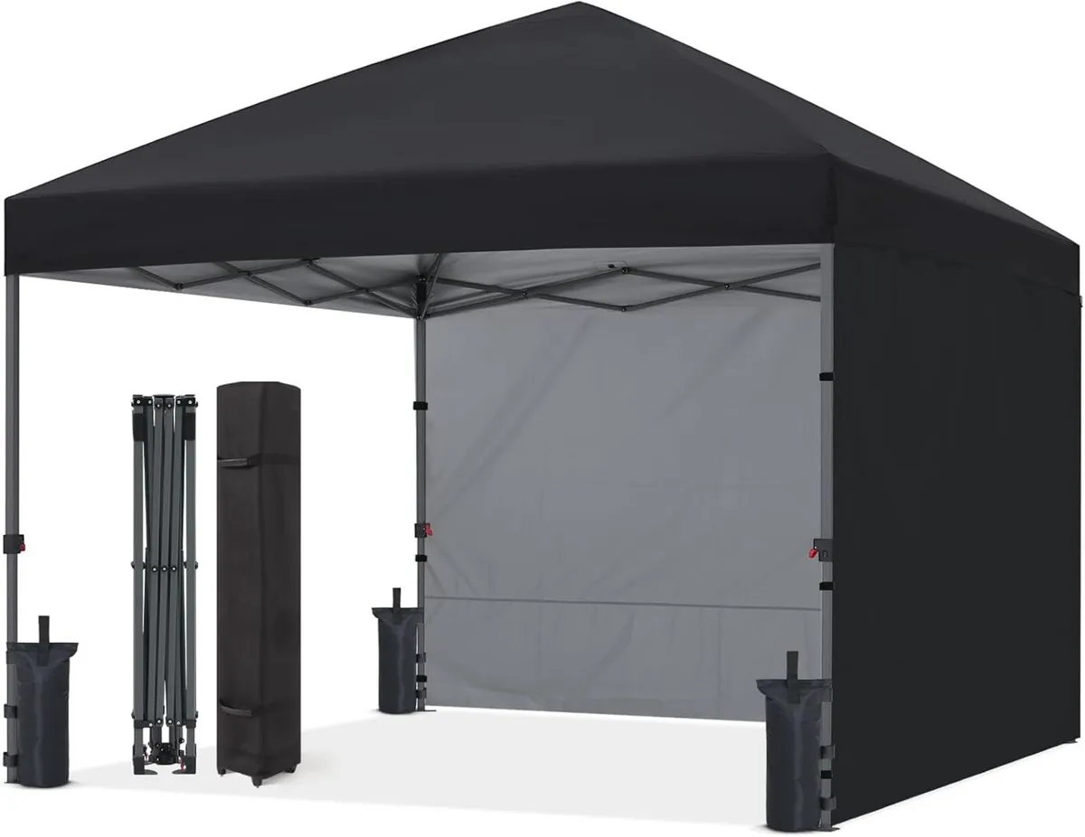 Pop Up Gazebo with Two Side Panels - Image 1