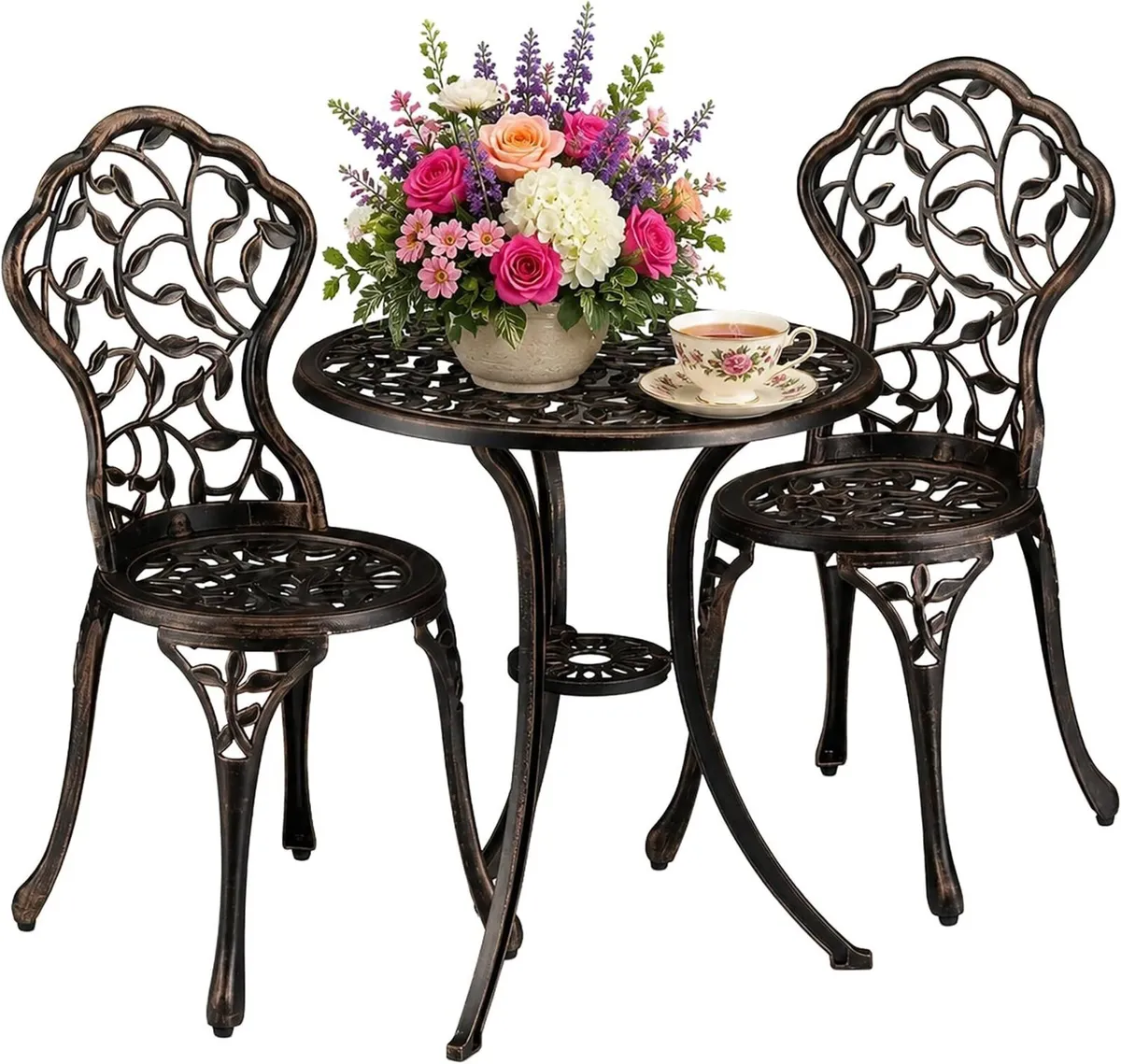 Garden Furniture Set Table and Chairs of 3 - Image 1