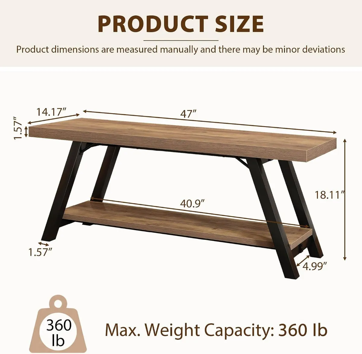 Shoe Storage Bench Entryway Benches for Hallway - Image 2