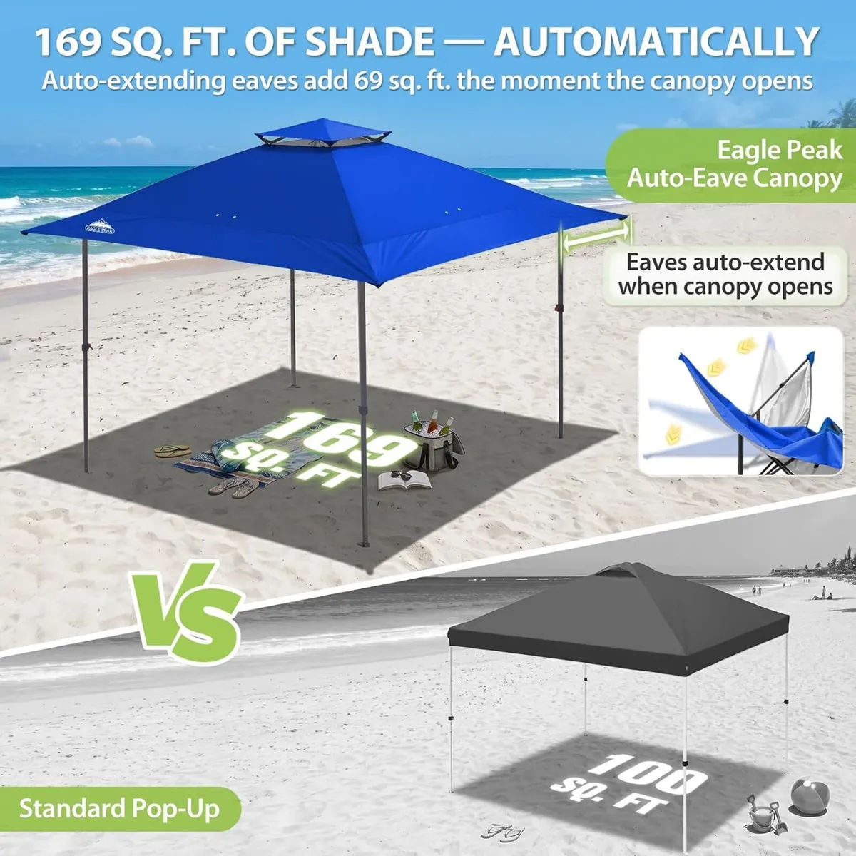 4x4 M Straight Leg Pop Up Canopy Tent - Image 4