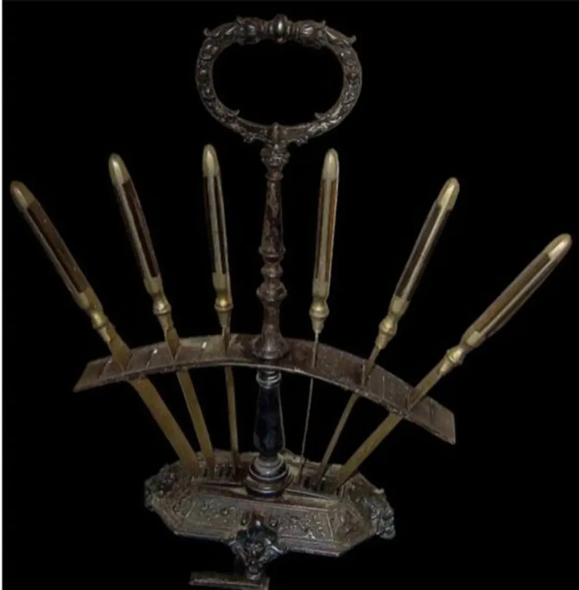 Pristine Antique 6-Piece Fruit & Cheese Knife Set - Image 4