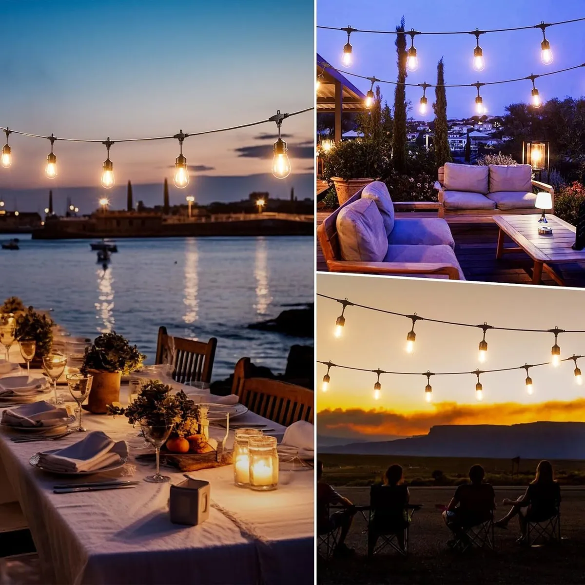 50FT S14 Festoon Lights Mains Shatterproof Warm - Image 4
