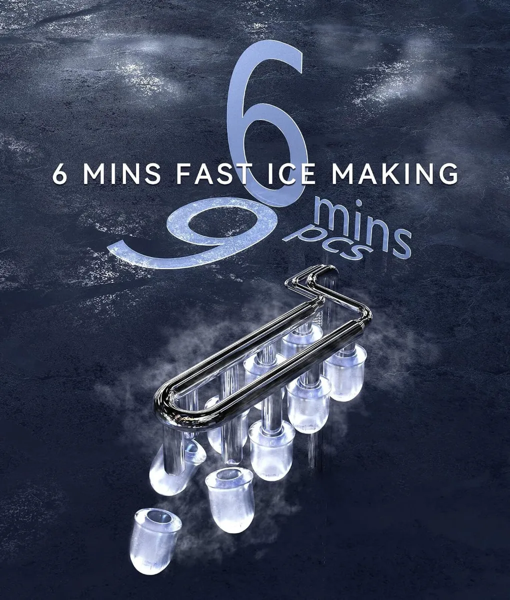 Ice Maker Machine Countertop 12KG 24h 2 Sizes - Image 2