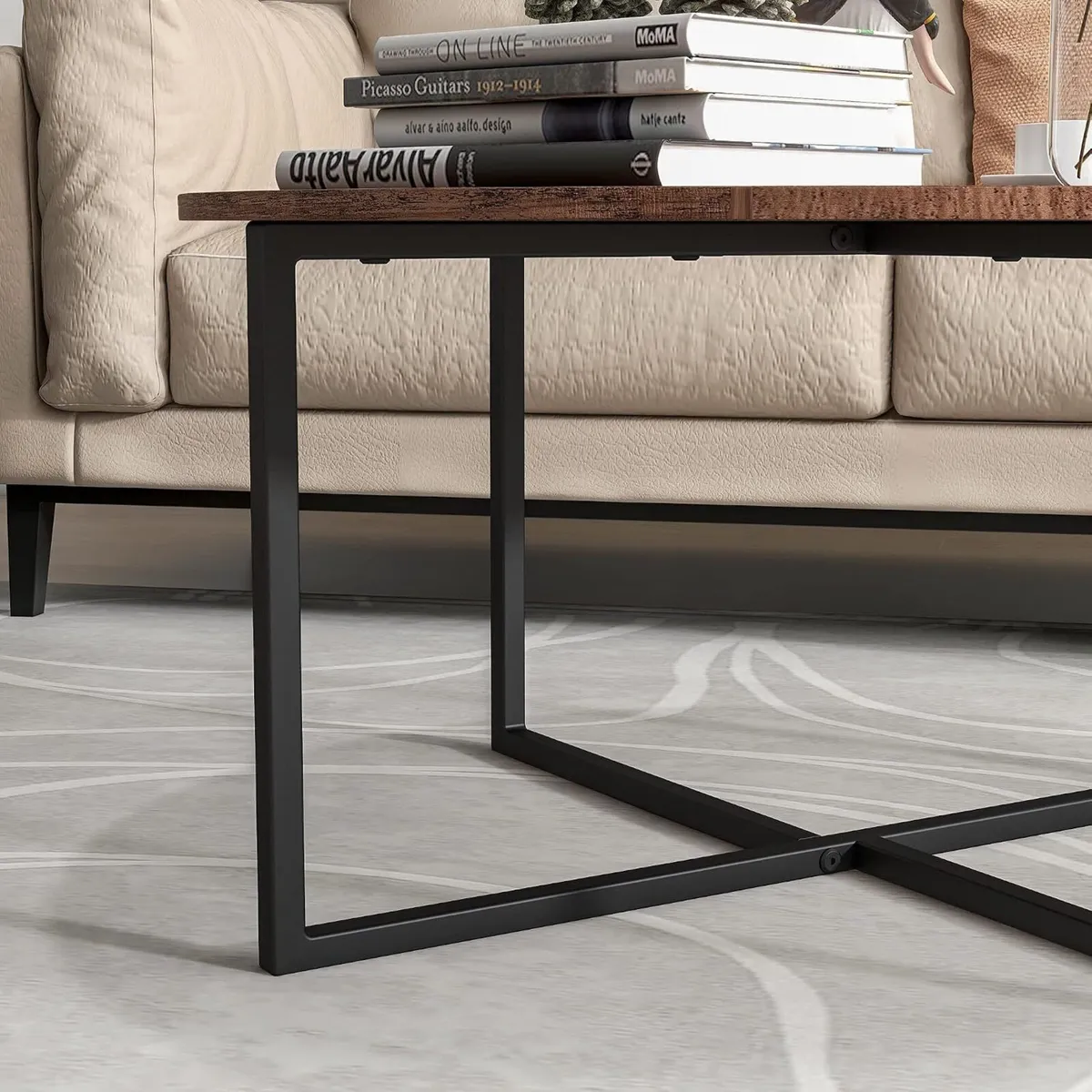 Round Coffee Table Tables for Living Room Tea - Image 4