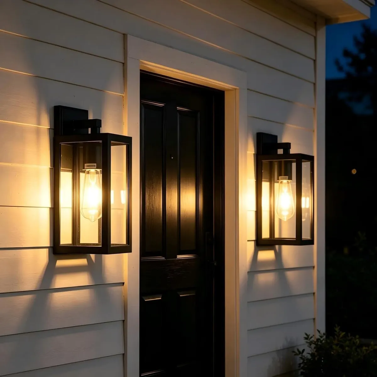 Outdoor Wall Lights Lantern Porch Light Aluminium - Image 2