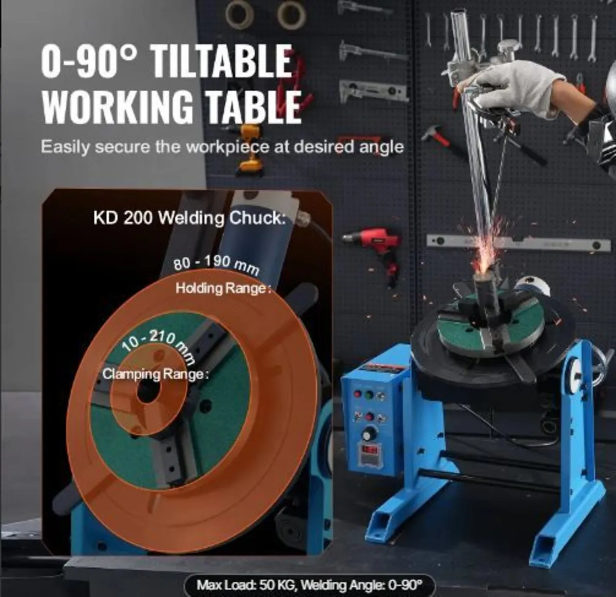 Rotary Welding Positioner 50KG, - Image 3