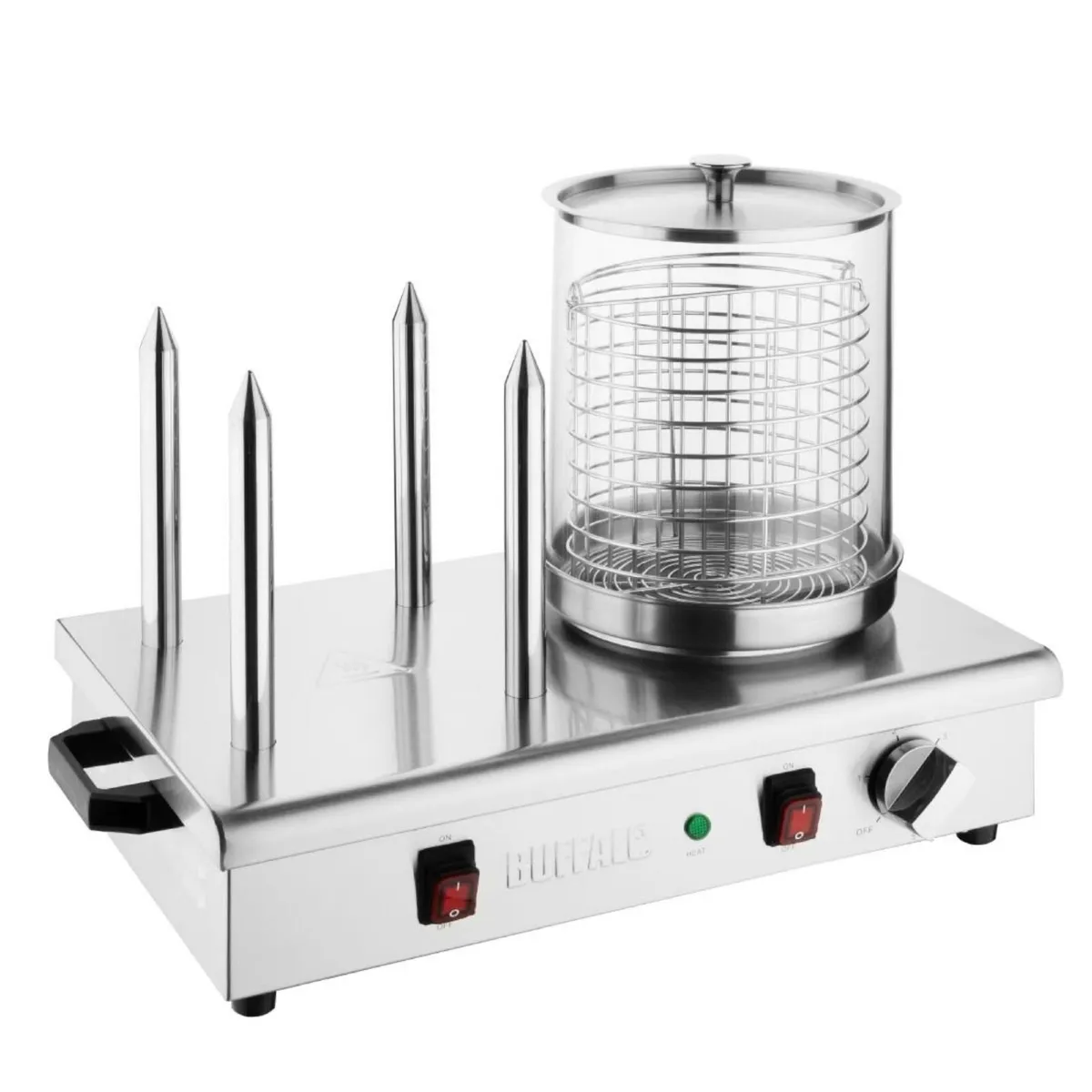 Buffalo 4 Spike Hot Dog Warmer DA566 - Ex VAT - Image 1